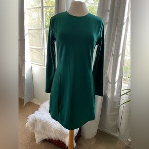 ZARA green A-line shower dress.  Dark green. Size Medium